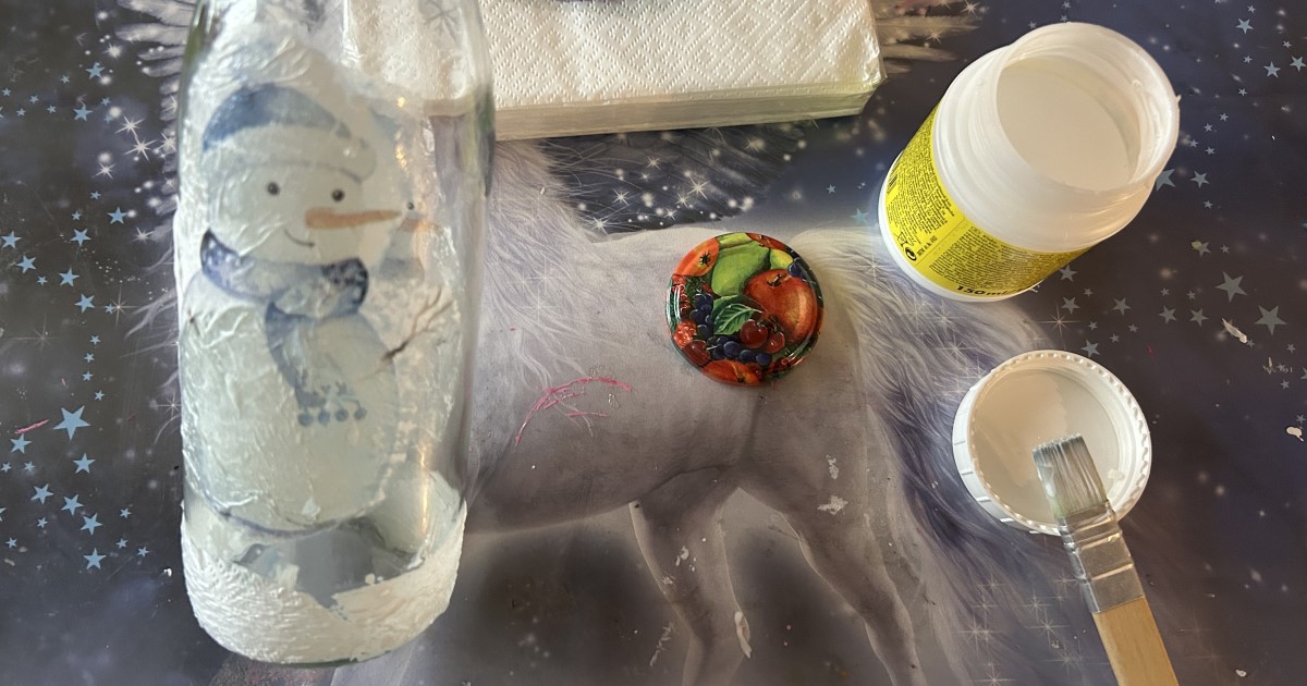 Serviettentechnik Weihnachten - Die lauten Nachbarn - Basteltipp